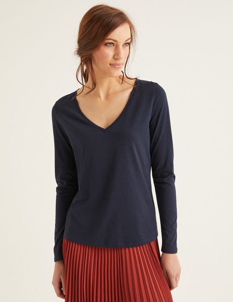 Supersoft V-Neck Tee - Navy Supersoft V-Neck Tee - Navy