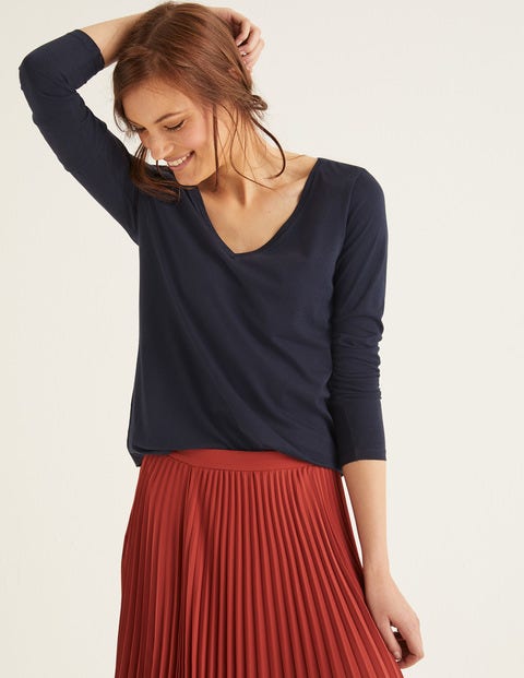 Supersoft V-Neck Tee - Navy Supersoft V-Neck Tee - Navy