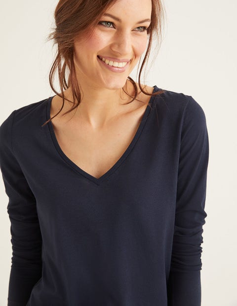 Supersoft V-Neck Tee - Navy Supersoft V-Neck Tee - Navy