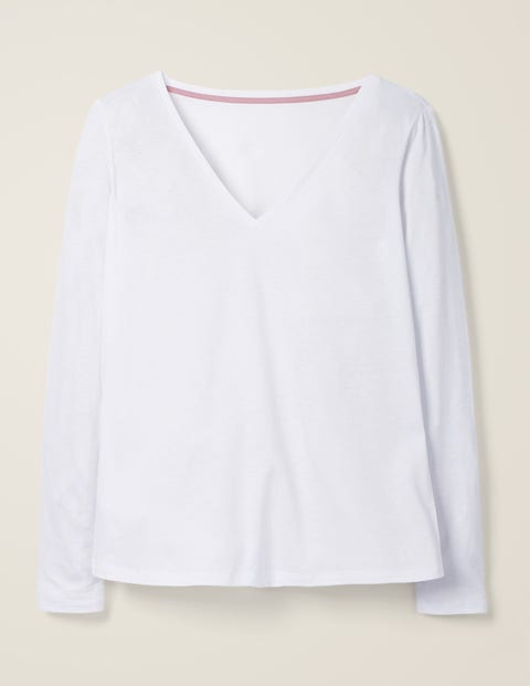 Supersoft V-Neck Tee - White Supersoft V-Neck Tee - White