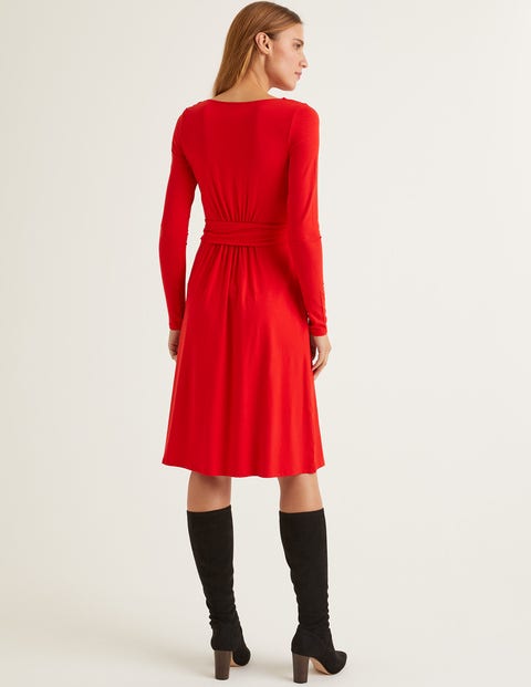 Abigail Jerseykleid - Signalrot Abigail Jerseykleid - Signalrot