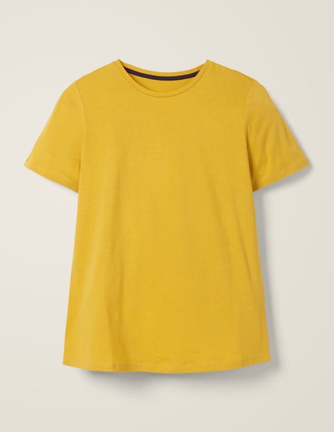 Superweiches Kurzärmliges T-Shirt - Safrangelb Superweiches Kurzärmliges T-Shirt - Safrangelb