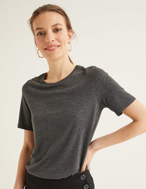 Supersoft Short Sleeve Tee - Charcoal Marl Supersoft Short Sleeve Tee - Charcoal Marl