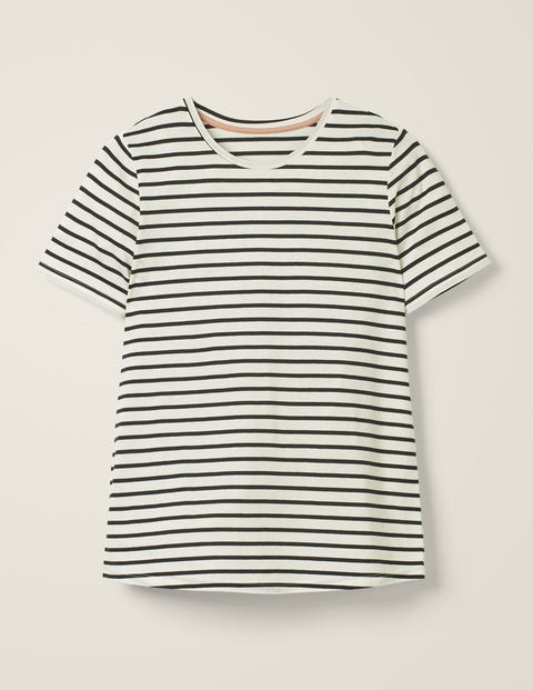 Supersoft Short Sleeve Tee - Ivory/Navy Supersoft Short Sleeve Tee - Ivory/Navy