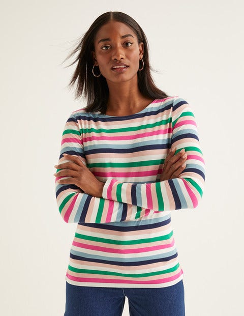 Long Sleeve Breton - Heritage Blue Multi Stripe Long Sleeve Breton - Heritage Blue Multi Stripe