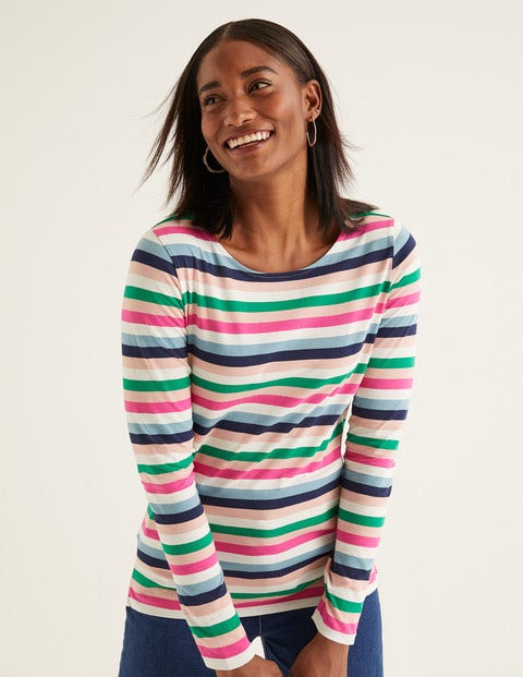 Long Sleeve Breton - Heritage Blue Multi Stripe Long Sleeve Breton - Heritage Blue Multi Stripe