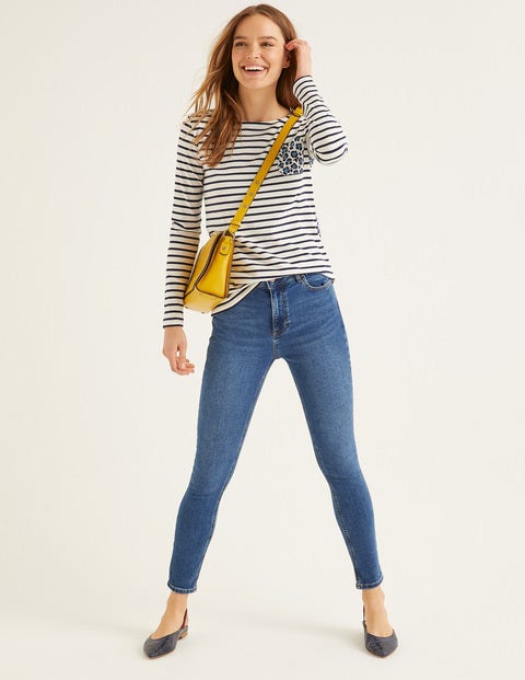 Long Sleeve Breton - Ivory/Horizon Leopard Long Sleeve Breton - Ivory/Horizon Leopard