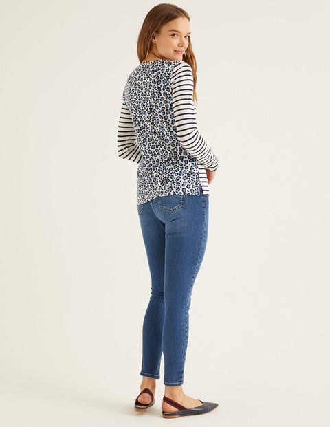Long Sleeve Breton - Ivory/Horizon Leopard Long Sleeve Breton - Ivory/Horizon Leopard