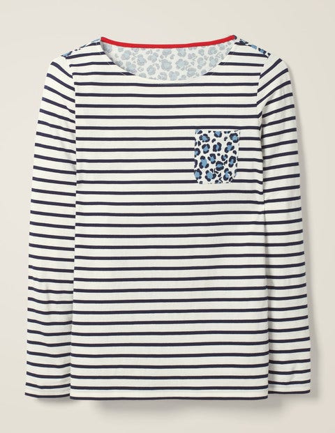 Long Sleeve Breton - Ivory/Horizon Leopard Long Sleeve Breton - Ivory/Horizon Leopard