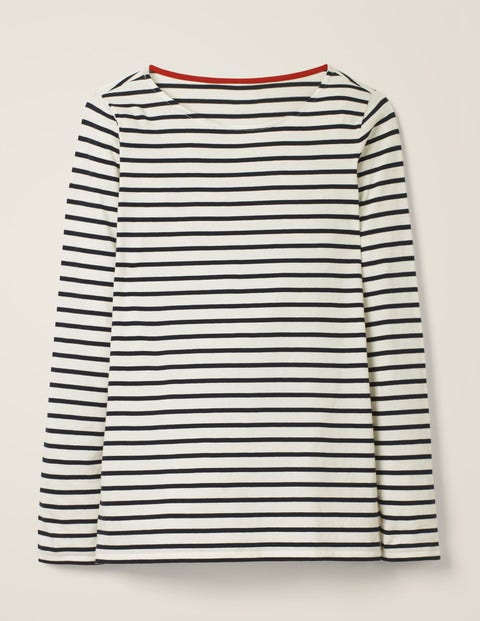 Long Sleeve Breton - Ivory/Navy Long Sleeve Breton - Ivory/Navy
