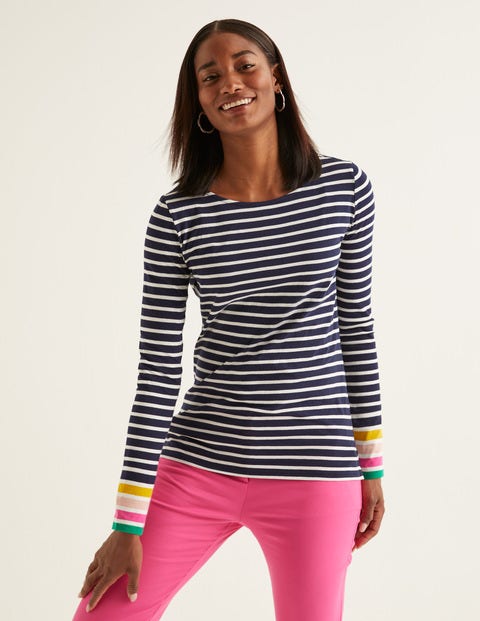 Long Sleeve Breton - French Navy Multi Cuff Long Sleeve Breton - French Navy Multi Cuff