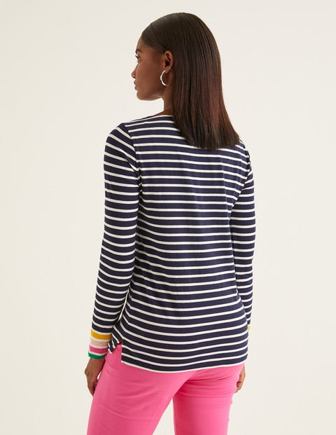 Long Sleeve Breton - French Navy Multi Cuff Long Sleeve Breton - French Navy Multi Cuff