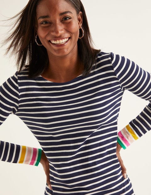 Long Sleeve Breton - French Navy Multi Cuff Long Sleeve Breton - French Navy Multi Cuff