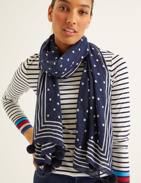 Long Sleeve Breton - Ivory Multi Cuff Long Sleeve Breton - Ivory Multi Cuff