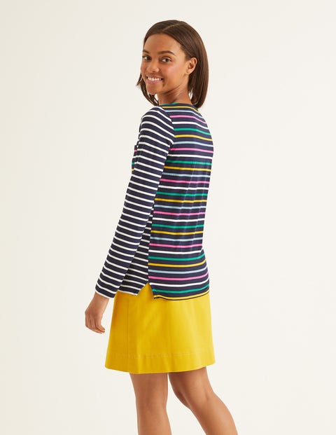 Long Sleeve Breton - French Navy/Multi Back Long Sleeve Breton - French Navy/Multi Back