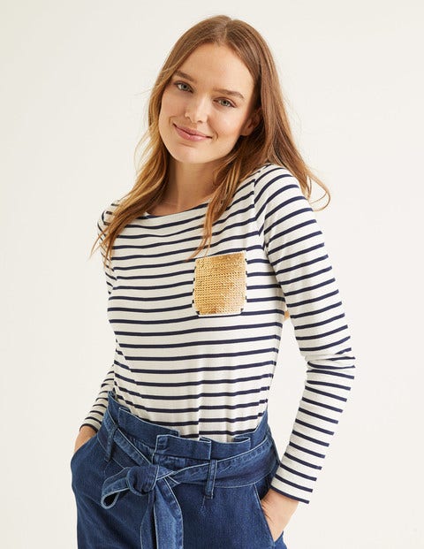 Sequin Pocket Breton - Gold Sequin Pocket Sequin Pocket Breton - Gold Sequin Pocket