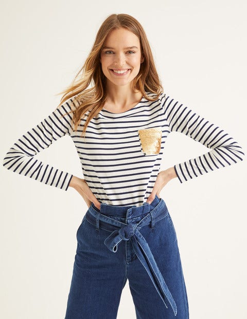 Sequin Pocket Breton - Gold Sequin Pocket Sequin Pocket Breton - Gold Sequin Pocket