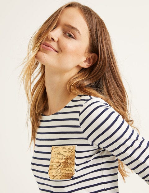 Sequin Pocket Breton - Gold Sequin Pocket Sequin Pocket Breton - Gold Sequin Pocket