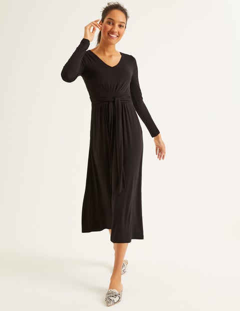 Ferne Jersey Midi Dress - Black Ferne Jersey Midi Dress - Black