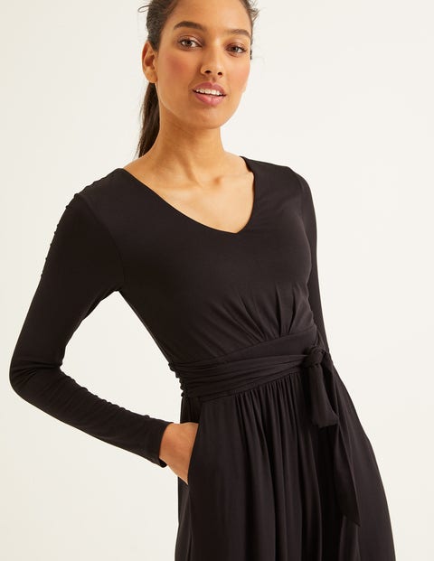 boden black midi dress