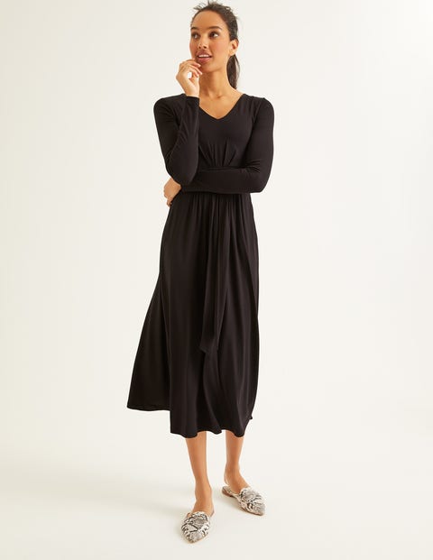 Ferne Jersey Midi Dress - Black Ferne Jersey Midi Dress - Black