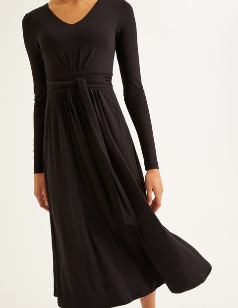 Ferne Jersey Midi Dress - Black Ferne Jersey Midi Dress - Black