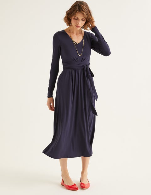 Ferne Jersey Midi Dress - Navy Ferne Jersey Midi Dress - Navy