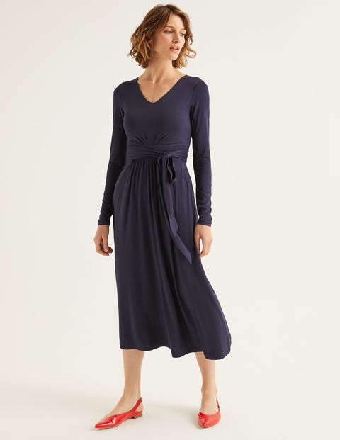 Ferne Jersey Midi Dress - Navy Ferne Jersey Midi Dress - Navy