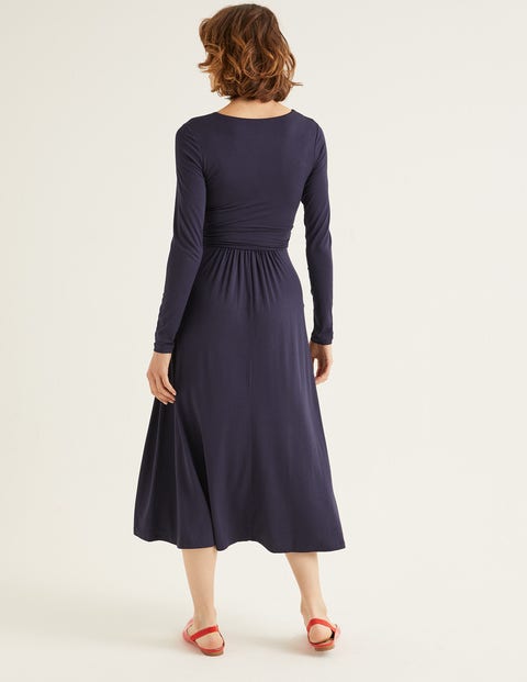 Ferne Jersey Midi Dress - Navy Ferne Jersey Midi Dress - Navy