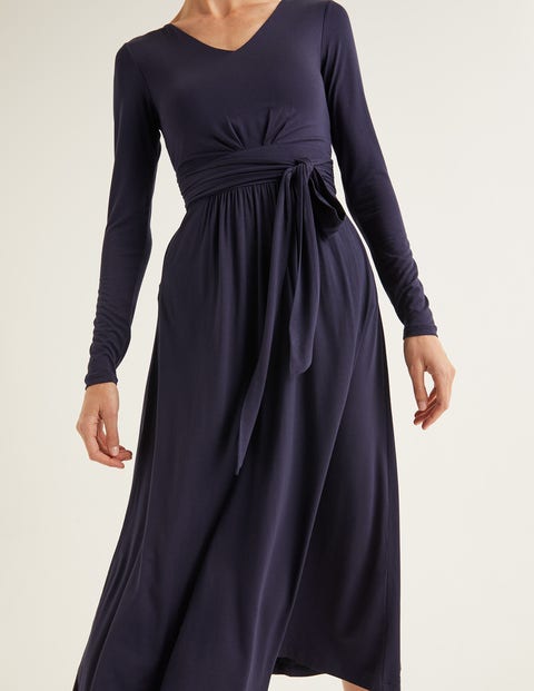 Ferne Jersey Midi Dress - Navy Ferne Jersey Midi Dress - Navy