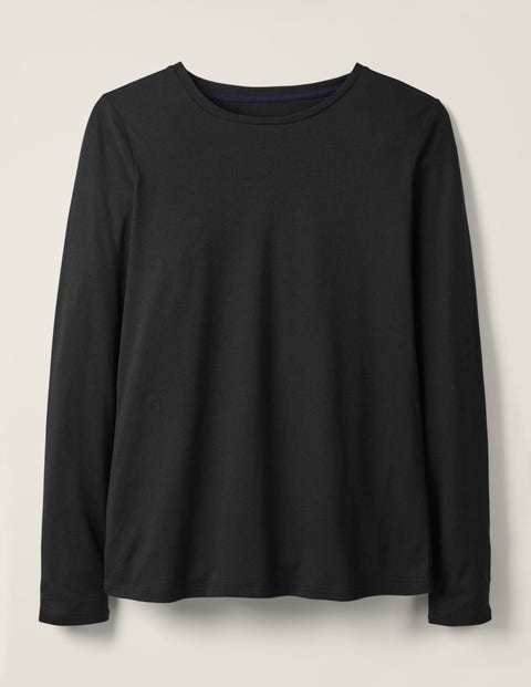 Superweiches Langärmliges T-Shirt - Schwarz Superweiches Langärmliges T-Shirt - Schwarz