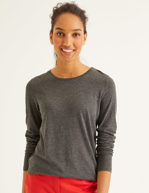 Supersoft Long Sleeve Tee - Charcoal Marl Supersoft Long Sleeve Tee - Charcoal Marl