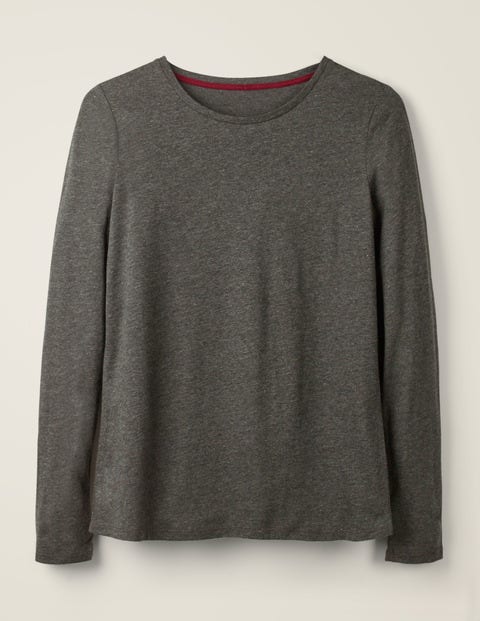 Supersoft Long Sleeve Tee - Charcoal Marl Supersoft Long Sleeve Tee - Charcoal Marl