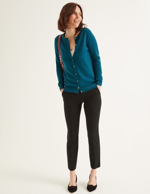 Cashmere Crew Cardigan - Baltic Cashmere Crew Cardigan - Baltic