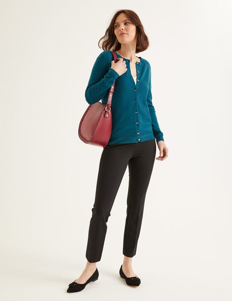 Cashmere Crew Cardigan - Baltic Cashmere Crew Cardigan - Baltic