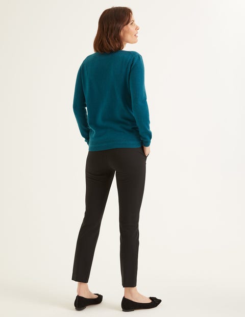 Cashmere Crew Cardigan - Baltic Cashmere Crew Cardigan - Baltic