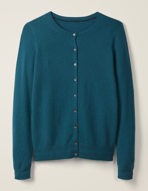 Cashmere Crew Cardigan - Baltic Cashmere Crew Cardigan - Baltic
