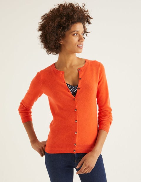 Cashmere Crew Cardigan - Firework Cashmere Crew Cardigan - Firework