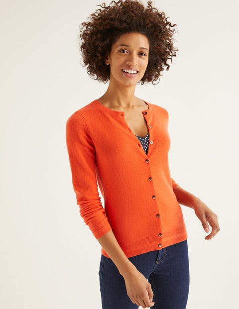 Cashmere Crew Cardigan - Firework Cashmere Crew Cardigan - Firework