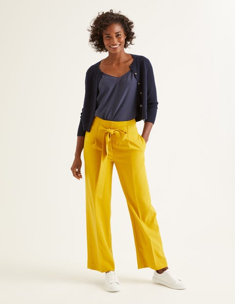 Cashmere Crop Crew Cardigan - Navy Cashmere Crop Crew Cardigan - Navy