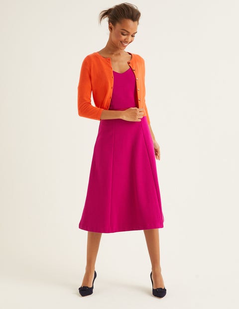 Cashmere Crop Crew Cardigan - Firework Cashmere Crop Crew Cardigan - Firework