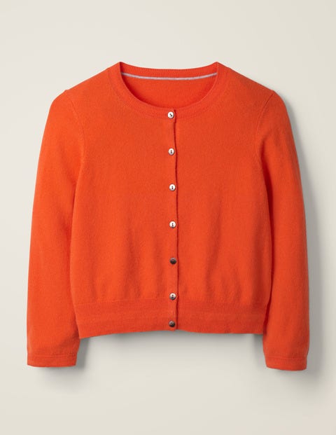 Cashmere Crop Crew Cardigan - Firework Cashmere Crop Crew Cardigan - Firework