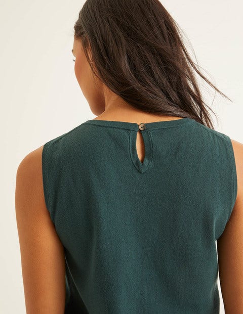 Favourite Cotton Knitted Tank - Midnight Garden Favourite Cotton Knitted Tank - Midnight Garden