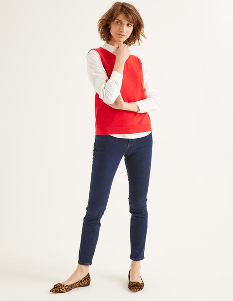 Favourite Cotton Knitted Tank - Post Box Red Favourite Cotton Knitted Tank - Post Box Red