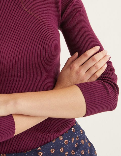 Tilly Roll Neck Jumper - Ruby Ring Tilly Roll Neck Jumper - Ruby Ring