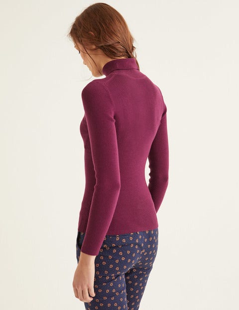 Pull Col Roulé Tilly - Rubis Pull Col Roulé Tilly - Rubis