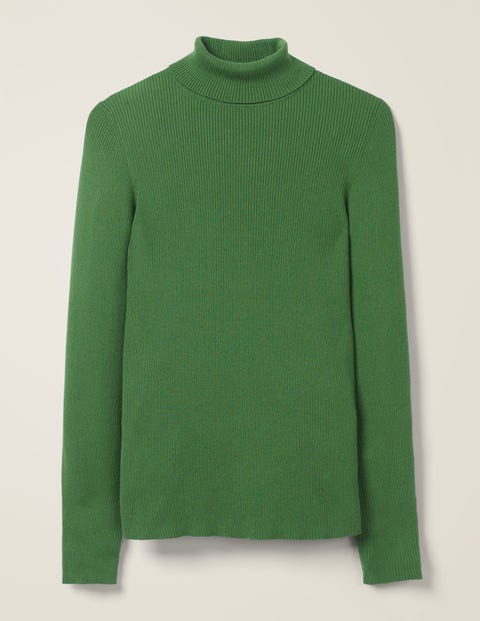 Tilly Rollkragenpullover aus Baumwolle - Ackerbohnengrün Tilly Rollkragenpullover aus Baumwolle - Ackerbohnengrün