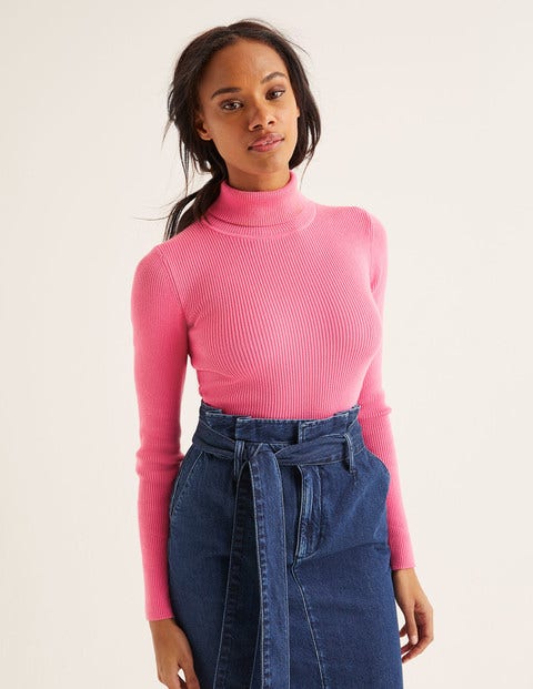Tilly Roll Neck Jumper - Crayon Pink Tilly Roll Neck Jumper - Crayon Pink