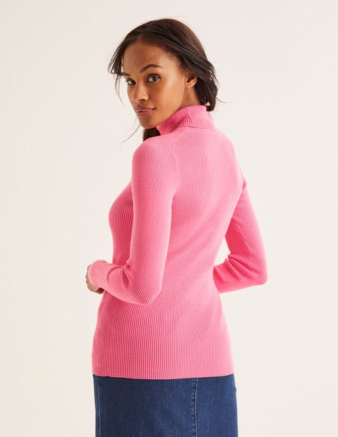 Tilly Roll Neck Jumper - Crayon Pink Tilly Roll Neck Jumper - Crayon Pink
