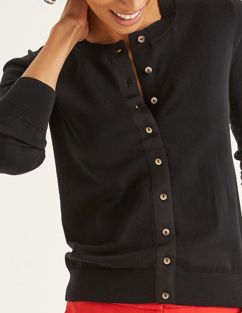 Amelia Crew Cardigan - Black Amelia Crew Cardigan - Black